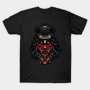 Oni Mask Japanese Evil Samurai T-Shirt